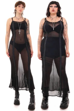 Black Amarantha Hook And Eye Maxi Dress