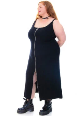 Black Zip-Down Rib Knit Maxi Dress 28 Black Zip-Down Rib Knit Maxi Dress -TUNNEL Vision Shop 256A8154 46af354e ab7e 4e91 abd4 f0dbc5cbdbe2