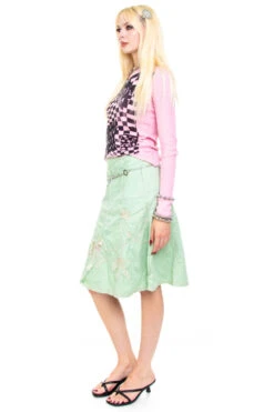 Vintage Y2K Mint Flower Stitched Skirt - S 8 Vintage Y2K Mint Flower Stitched Skirt - S -TUNNEL Vision Shop 256A8322 bd7c01f5 03f2 4f3e 9ea0 4678dc4c0952