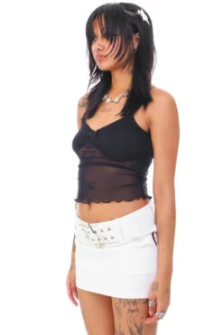 Amber White Stretch Mini Skort -TUNNEL Vision Shop 256A8485 Edit