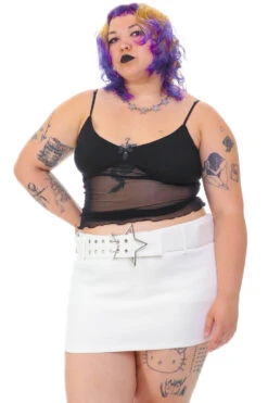 Amber White Stretch Mini Skort -TUNNEL Vision Shop 256A8497 0f809cdb 5907 4a7b a081 b86decabf862