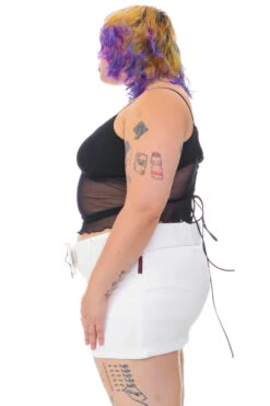 Amber White Stretch Mini Skort -TUNNEL Vision Shop 256A8499 3edcdfcd ca35 4a8e a844 485f3e4d2d30