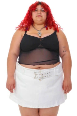 Amber White Stretch Mini Skort -TUNNEL Vision Shop 256A8534 aafba51d e806 4952 91c0 09c0255845b1