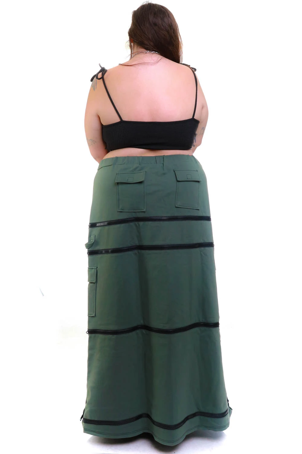 Olive Carmen 5-in-1 Convertible Cargo Skirt 16 Olive Carmen 5-in-1 Convertible Cargo Skirt - Image 16
