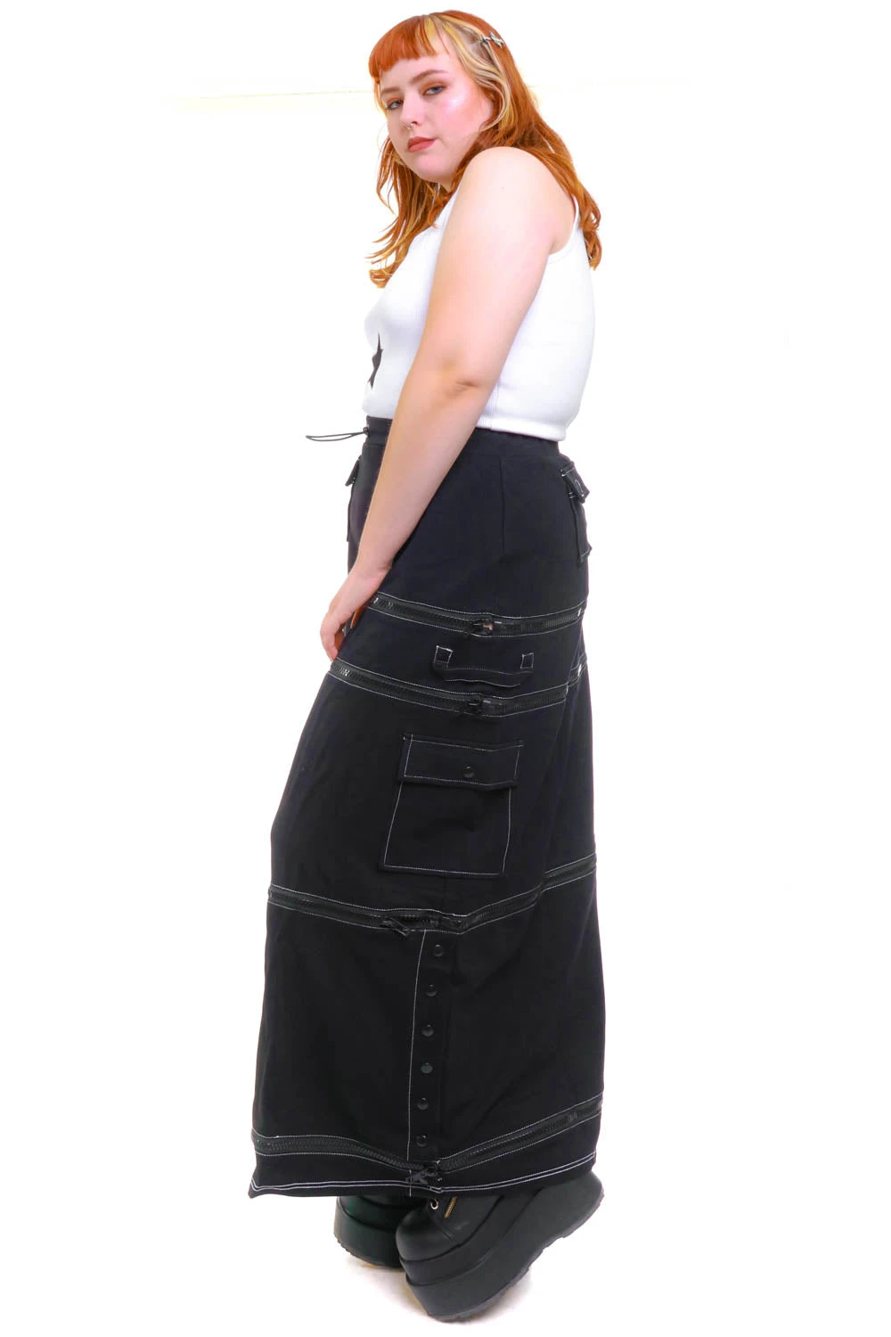 Black Carmen 5-in-1 Convertible Cargo Skirt 17 Black Carmen 5-in-1 Convertible Cargo Skirt - Image 17