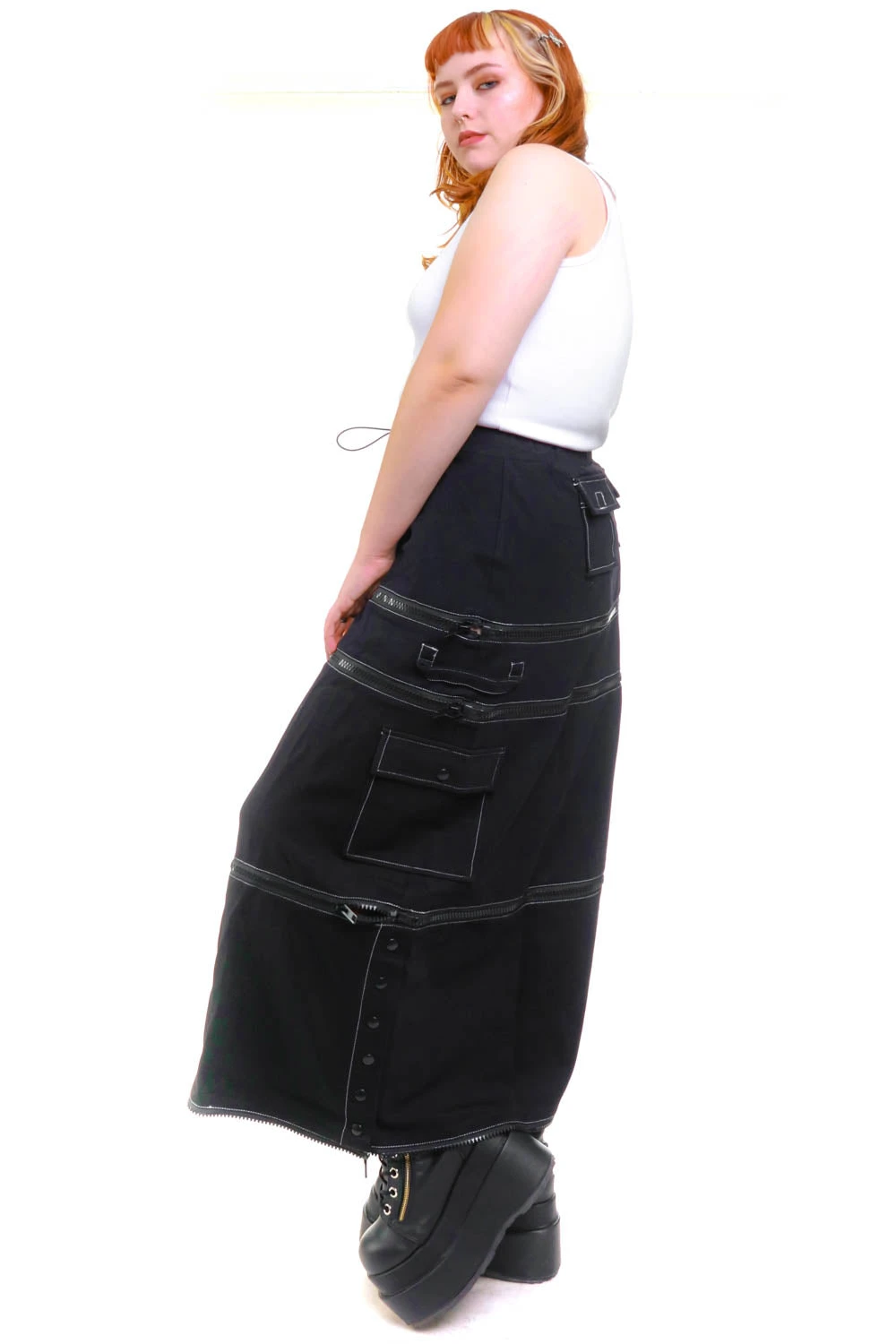 Black Carmen 5-in-1 Convertible Cargo Skirt 20 Black Carmen 5-in-1 Convertible Cargo Skirt - Image 20
