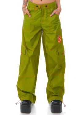 Splendor Olive Parachute Pants 22 Splendor Olive Parachute Pants -TUNNEL Vision Shop 256A8713 2
