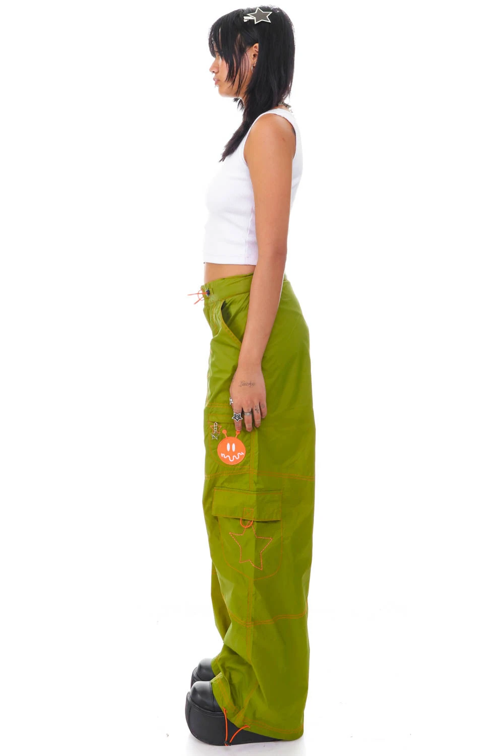 Splendor Olive Parachute Pants 16 Splendor Olive Parachute Pants - Image 16