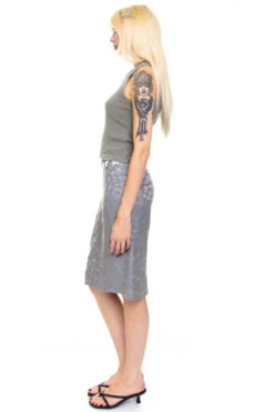 Vintage 90's Giorgio Armani Blue Metallic Leopard Skirt - S 13 Vintage 90's Giorgio Armani Blue Metallic Leopard Skirt - S -TUNNEL Vision Shop 256A8776