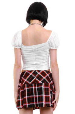 Serafina White Puff-Sleeve Top -TUNNEL Vision Shop 256A8925 fb320db8 3aa1 4d61 adb0 b9d89be28c42