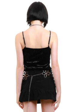 Ria Black Velvet Lace-Up Top -TUNNEL Vision Shop 256A8943 bacae64d 34c6 4962 ae12 f711a90bfbf3