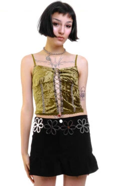 Ria Sage Velvet Lace-Up Top -TUNNEL Vision Shop 256A8951 c7f0de33 073c 4751 9d0c 133288846403