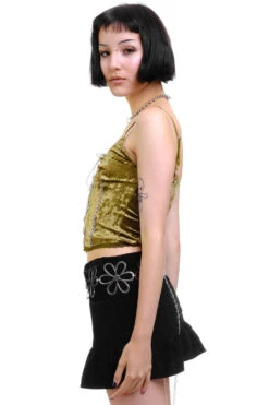 Ria Sage Velvet Lace-Up Top -TUNNEL Vision Shop 256A8953 c2d1eb78 5d27 40c3 9705 3114a6dba20f