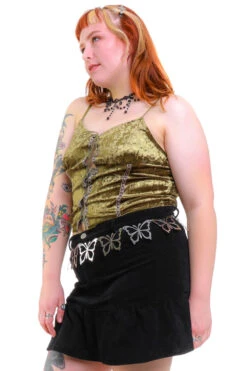 Ria Sage Velvet Lace-Up Top -TUNNEL Vision Shop 256A8984 ac9dad60 c2ee 4960 b2b7 a983694aa13d