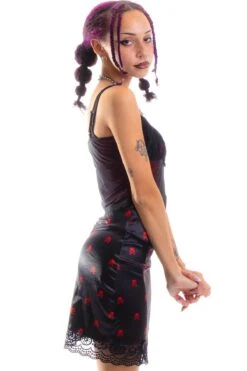 Kiki Heart Crossbones Lace-Trim Mini Skirt 29 Kiki Heart Crossbones Lace-Trim Mini Skirt -TUNNEL Vision Shop 256A9165