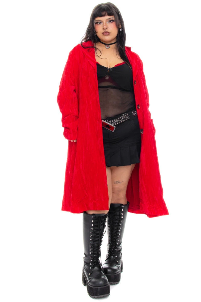 Mazzy Red Longline Jacket 19 Mazzy Red Longline Jacket - Image 19