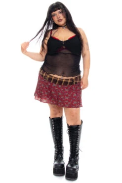 Priscilla Patchwork Low-Rise Mini Skirt -TUNNEL Vision Shop 256A9976 ca475d11 2f8e 42d1 b3a9 0bd7e3083b91