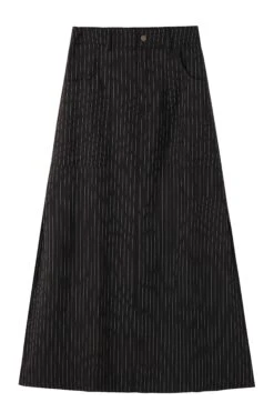 PRE-ORDER: Rave Pinstripe Maxi Skirt