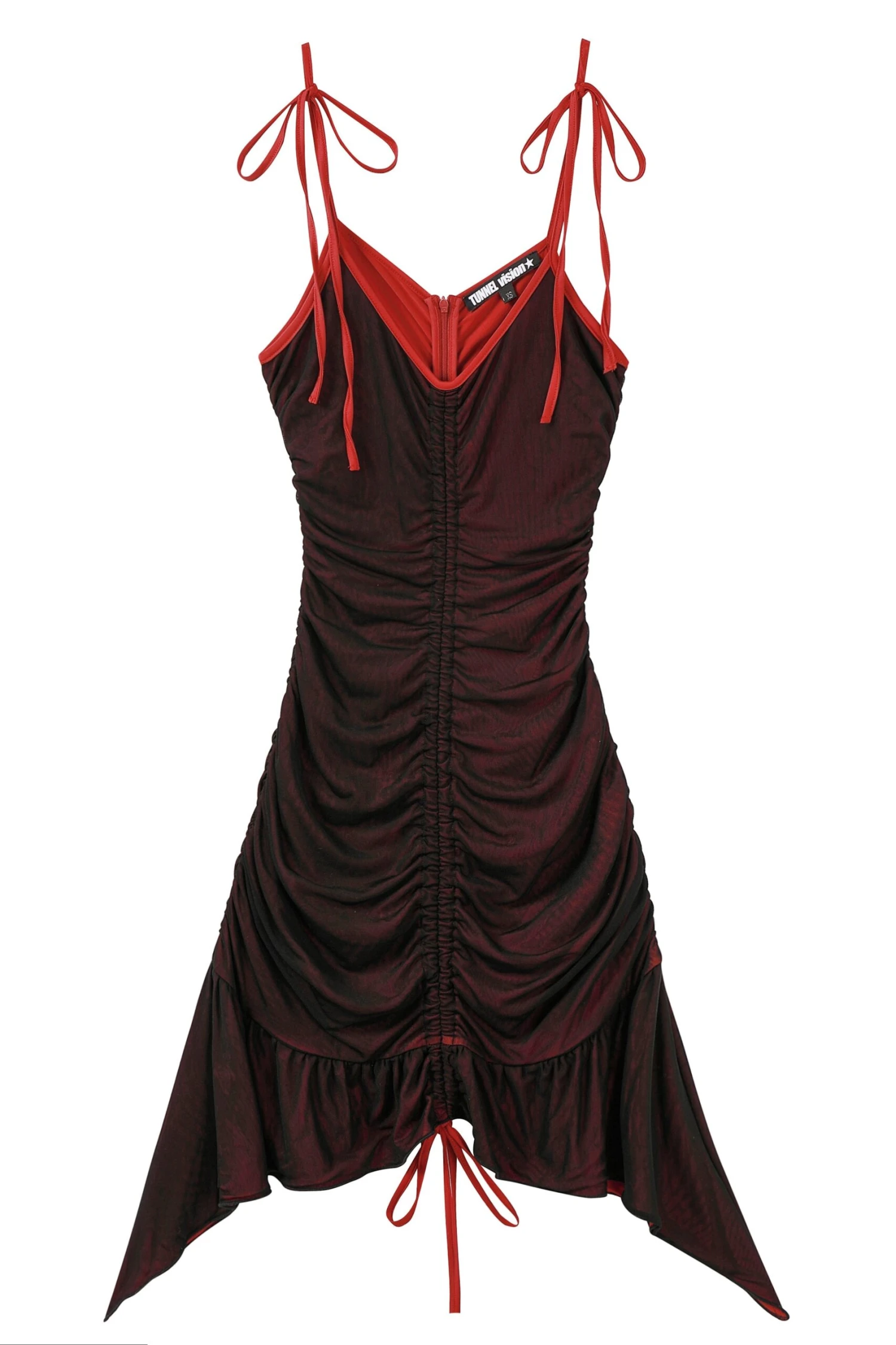 PRE-ORDER: Courtney Black & Red Mesh Fairy Dress 1 PRE-ORDER: Courtney Black & Red Mesh Fairy Dress