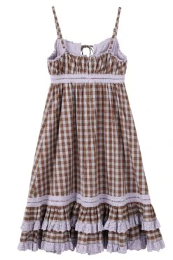 Maxi Dolly Plaid Dress -TUNNEL Vision Shop 611A1829
