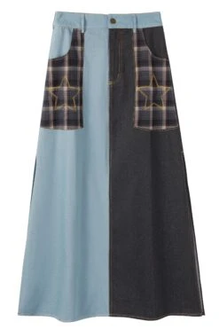 PRE-ORDER: Rave Patchwork Maxi Skirt