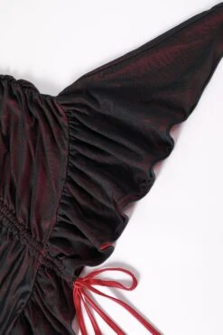 PRE-ORDER: Courtney Black & Red Mesh Fairy Dress 20 PRE-ORDER: Courtney Black & Red Mesh Fairy Dress -TUNNEL Vision Shop 611A1984