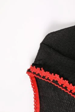 PRE-ORDER: Doll Face Black Pointelle Babydoll Top -TUNNEL Vision Shop 611A2048