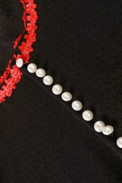 PRE-ORDER: Doll Face Black Pointelle Babydoll Top -TUNNEL Vision Shop 611A2049