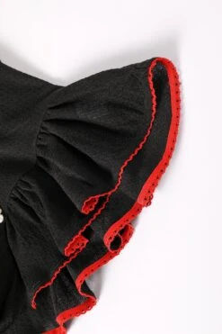 PRE-ORDER: Doll Face Black Pointelle Babydoll Top -TUNNEL Vision Shop 611A2050