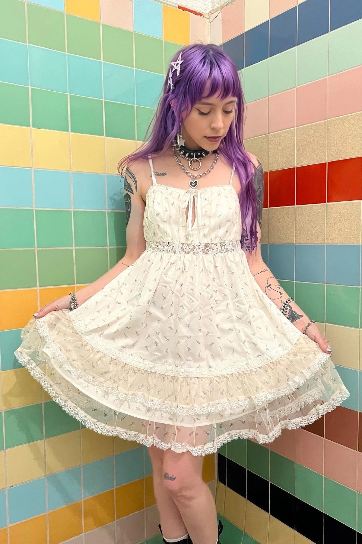 Baby Dolly Floral Mini Dress 3 Baby Dolly Floral Mini Dress - Image 3