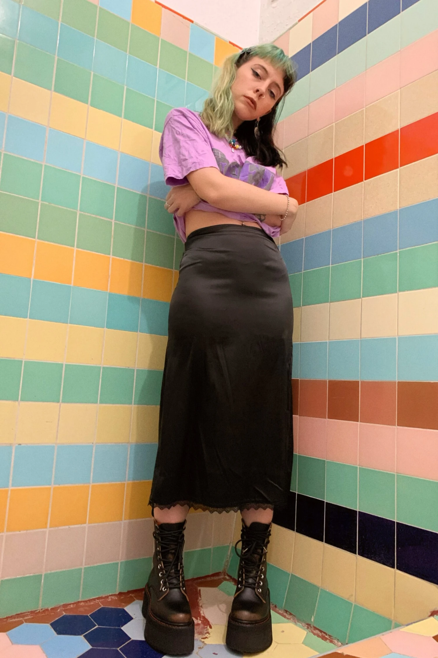 Mel Black Midi Skirt 2 Mel Black Midi Skirt - Image 2