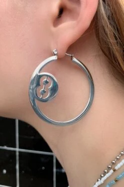 8 Ball Hoop Earrings -TUNNEL Vision Shop 8ballhoop