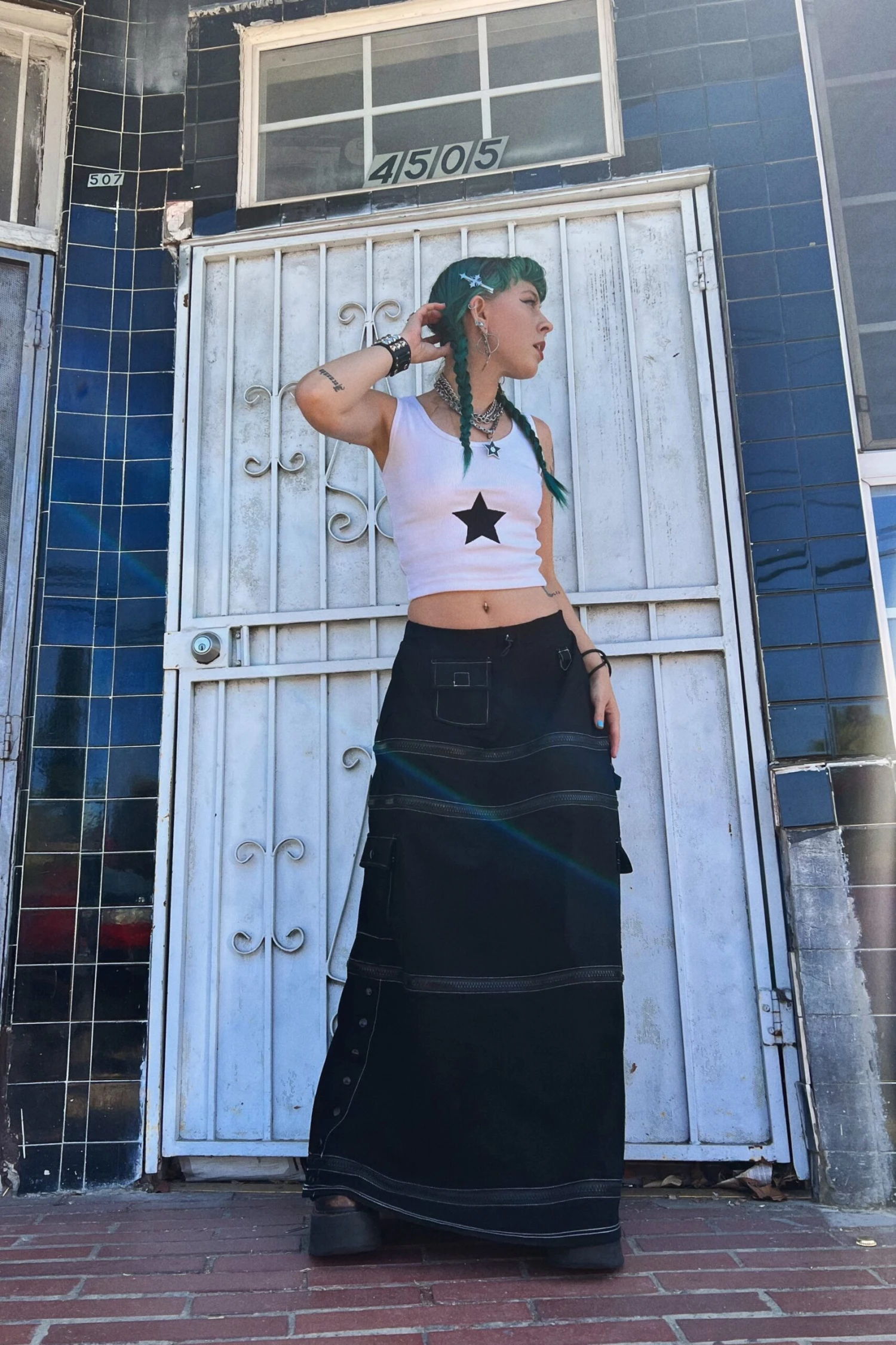 Black Carmen 5-in-1 Convertible Cargo Skirt 2 Black Carmen 5-in-1 Convertible Cargo Skirt - Image 2