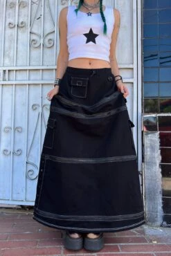 Black Carmen 5-in-1 Convertible Cargo Skirt 23 Black Carmen 5-in-1 Convertible Cargo Skirt -TUNNEL Vision Shop BLK3 f508fb10 f12a 49f2 b38f 76d84c8f29c3