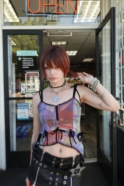 Gwendolyn Printed Tie-Up Camisole -TUNNEL Vision Shop DSC00876