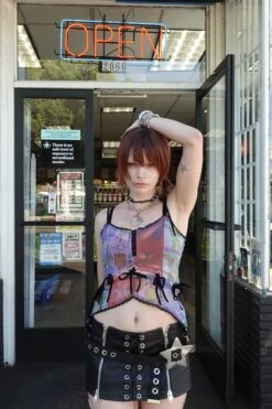 Gwendolyn Printed Tie-Up Camisole -TUNNEL Vision Shop DSC00882