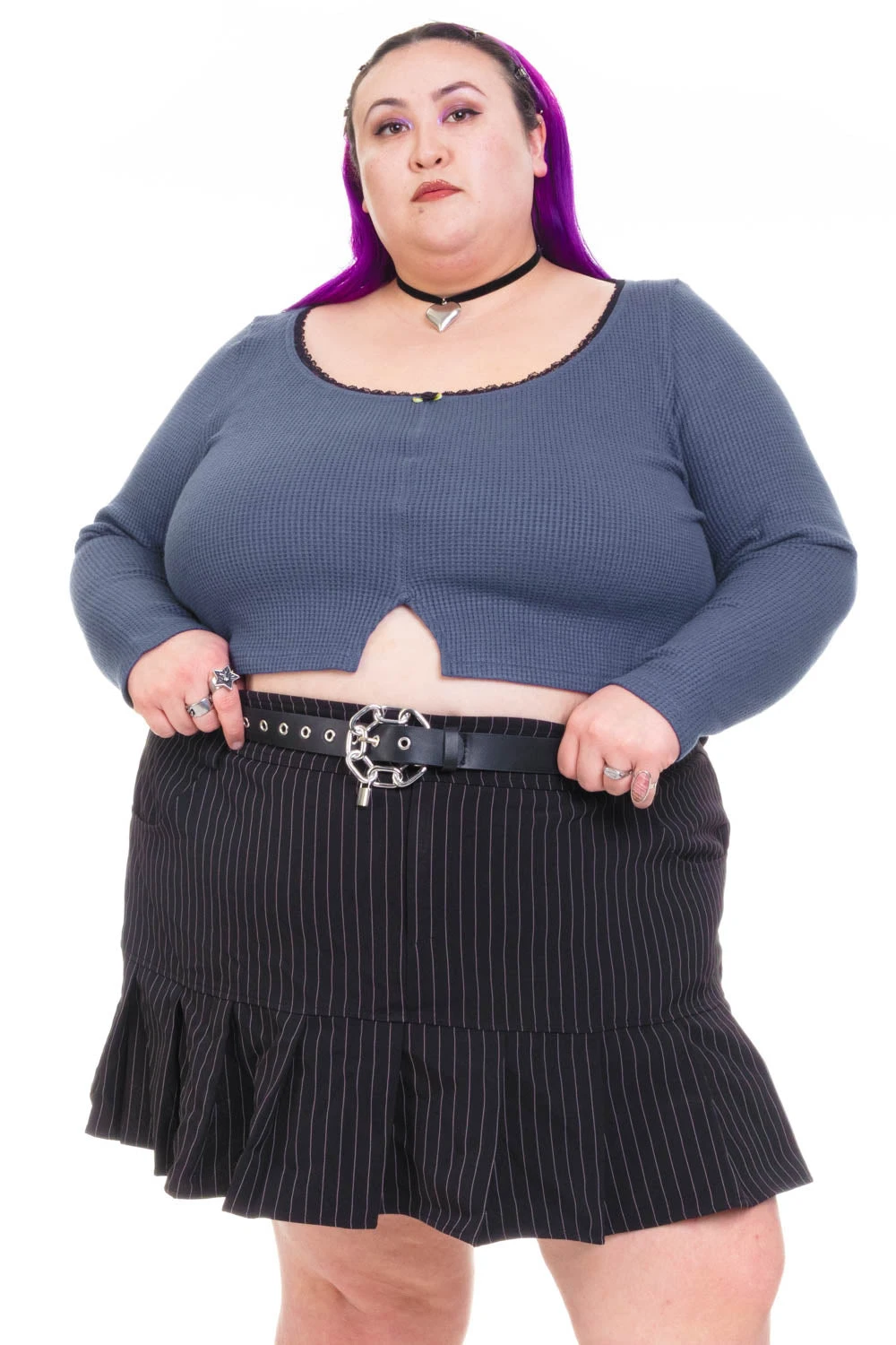 Rosa Blue Lace-Trimmed Thermal Long-Sleever 13 Rosa Blue Lace-Trimmed Thermal Long-Sleever - Image 13