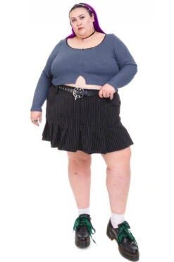 Rosa Blue Lace-Trimmed Thermal Long-Sleever 31 Rosa Blue Lace-Trimmed Thermal Long-Sleever -TUNNEL Vision Shop HS115 3393