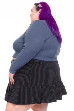 Rosa Blue Lace-Trimmed Thermal Long-Sleever 33 Rosa Blue Lace-Trimmed Thermal Long-Sleever -TUNNEL Vision Shop HS115 3394