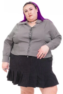 Libby Cement Corset-Lace Shirt -TUNNEL Vision Shop HS115 3404