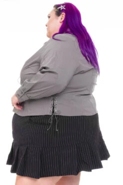 Libby Cement Corset-Lace Shirt -TUNNEL Vision Shop HS115 3406