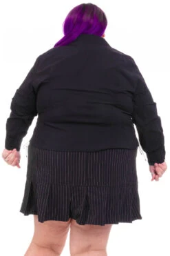 Libby Black Corset-Lace Shirt -TUNNEL Vision Shop HS115 3420