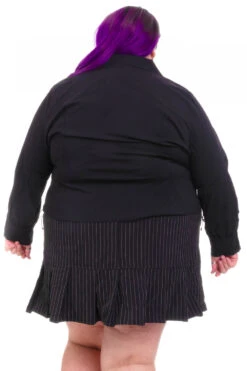 Libby Black Corset-Lace Shirt -TUNNEL Vision Shop HS115 3421