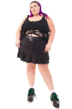 Gwendolyn Black Lace Tie-Up Camisole -TUNNEL Vision Shop HS115 3454