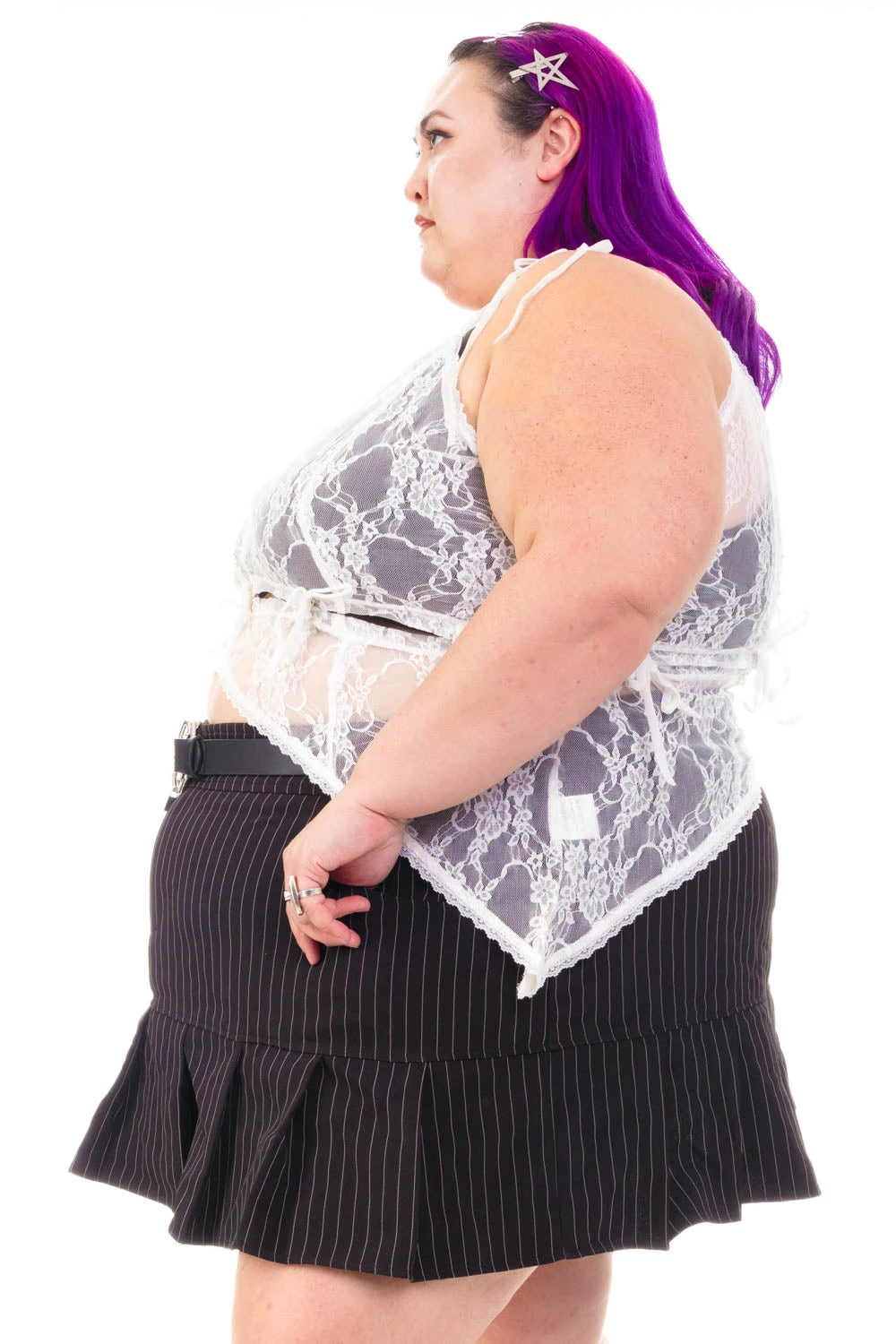 Gwendolyn White Lace Tie-Up Camisole 10 Gwendolyn White Lace Tie-Up Camisole - Image 10