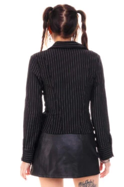 Libby Pinstripe Corset-Lace Shirt -TUNNEL Vision Shop HS115 3495 352dbf3d d838 4f1b 92d9 b92a18778677