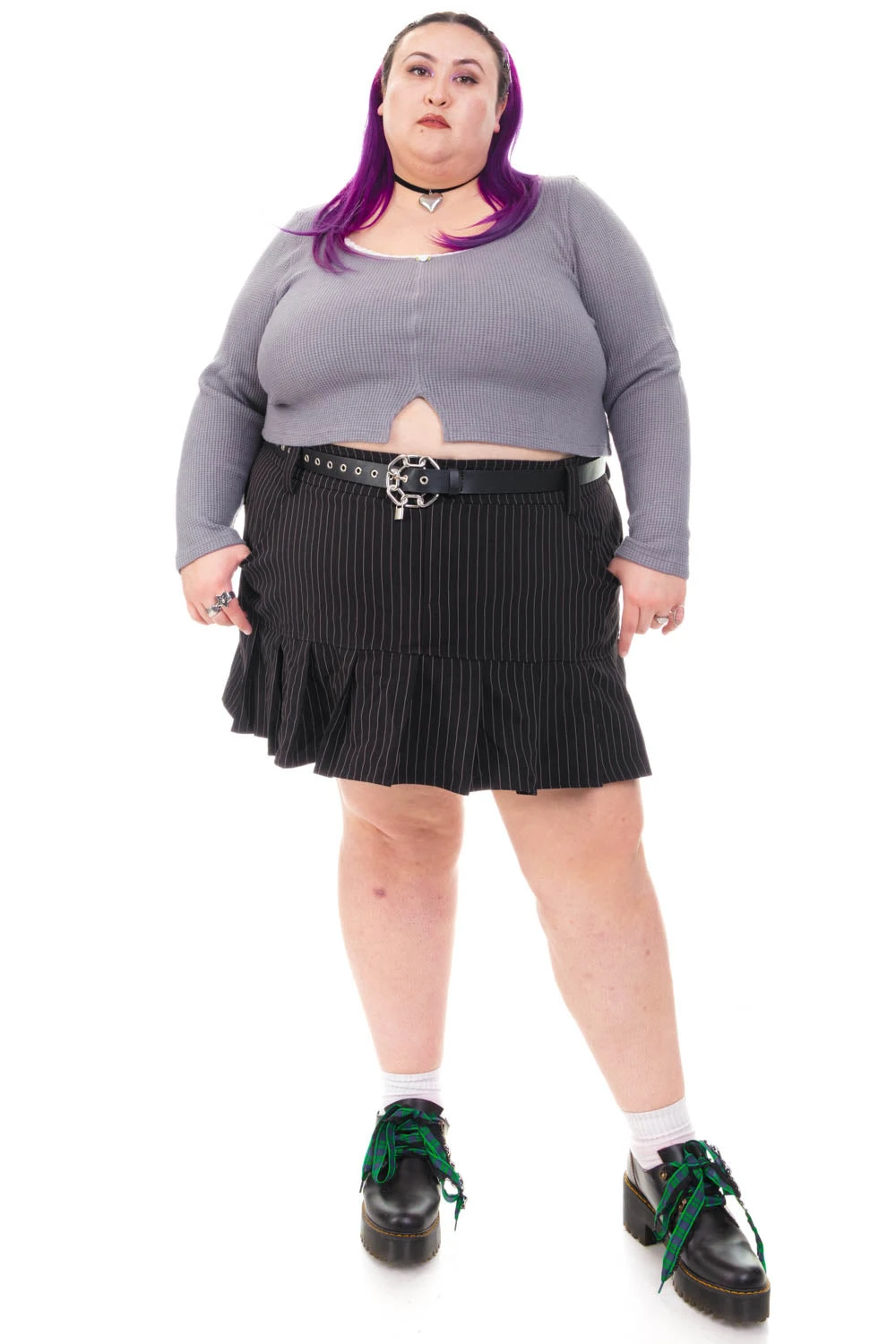 Rosa Grey Lace-Trimmed Thermal Long-Sleever 9 Rosa Grey Lace-Trimmed Thermal Long-Sleever - Image 9