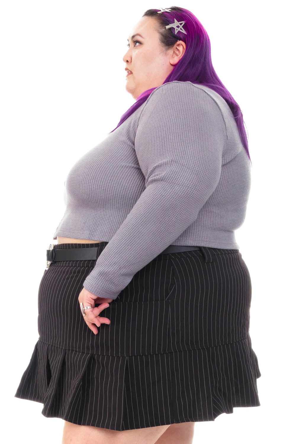 Rosa Grey Lace-Trimmed Thermal Long-Sleever 11 Rosa Grey Lace-Trimmed Thermal Long-Sleever - Image 11