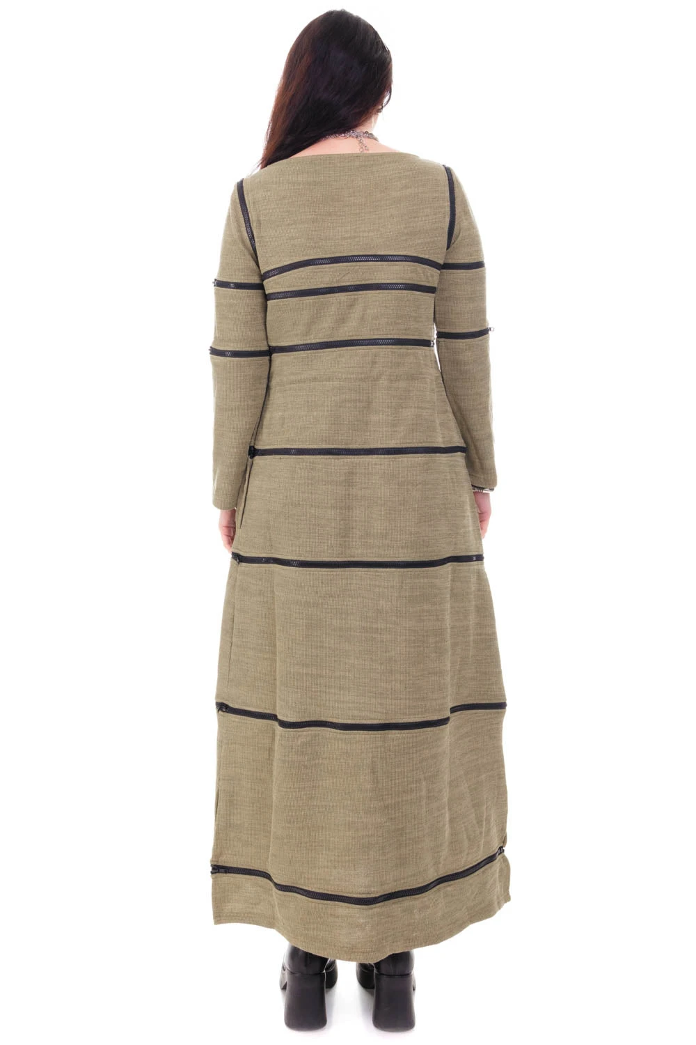 40-in-1 Olive Green Zip-Off Convertible Dress 15 40-in-1 Olive Green Zip-Off Convertible Dress - Image 15