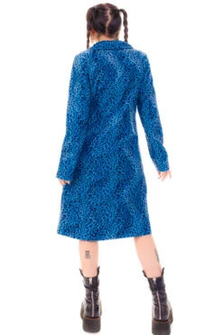 Mazzy Blue Cheetah Longline Jacket -TUNNEL Vision Shop HS115 3539 48c38303 eb46 41d8 a64c 8989bec5003d